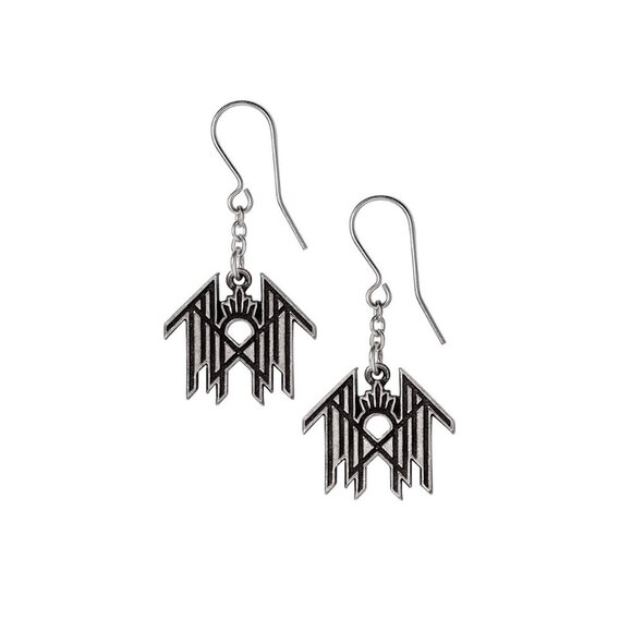 Sleep Token Metal Band Dropper Hook Earrings NWT - Picture 2 of 3